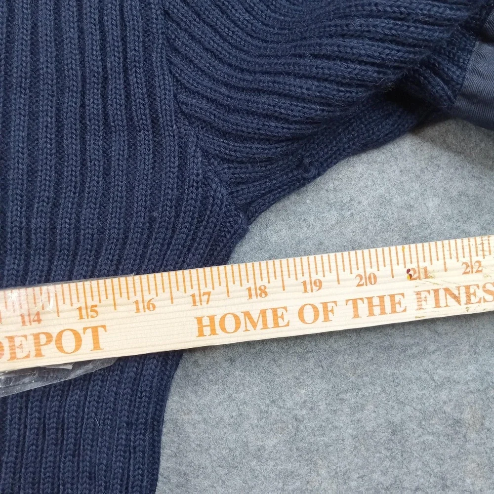 Brigade Quartermasters Sweater Mens‎ Large Blue Wool V Neck Commando England